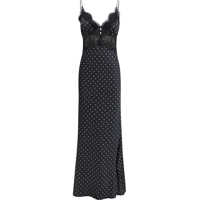 Rochii lungi Polka dot satin maxi Dress Femei