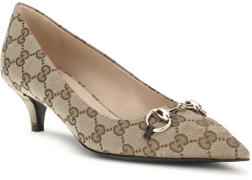 Pantofi cu toc Gucci Horsebit Pumps BEIGE EBONY/COCOA Femei (BM 19709357) 2