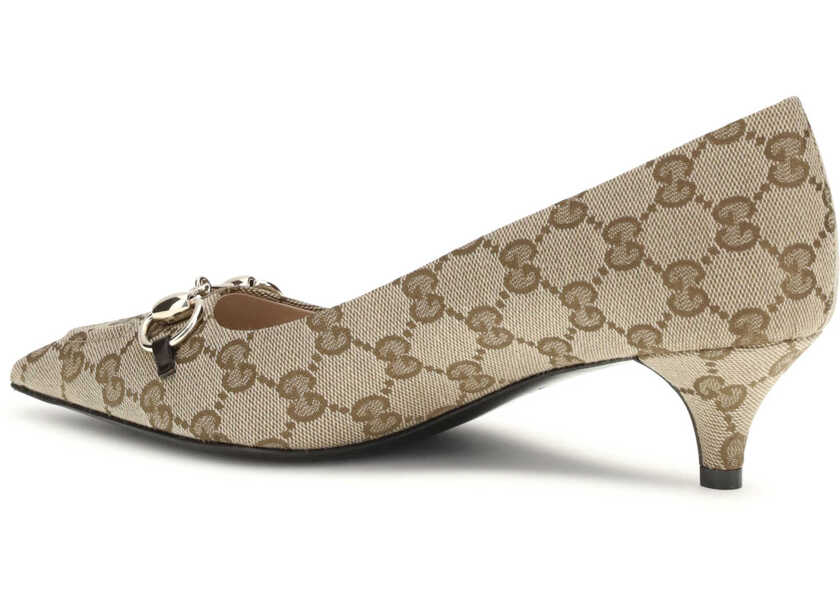 Pantofi cu toc Gucci Horsebit Pumps BEIGE EBONY/COCOA Femei (BM 19709357) 3