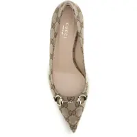 Pantofi cu toc Dama - Pantofi cu toc Gucci Horsebit Pumps BEIGE EBONY/COCOA Femei (BM 19709357) - B-mall.ro