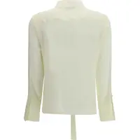 Camasi Dama - Camasi casual Alexander McQueen Ruffled Shirt GESSO Femei (BM 19709360) - B-mall.ro