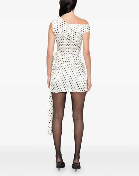 Rochii Self-Portrait Polka dot satin mini Dress CREAM Femei (BM 19709366) 4