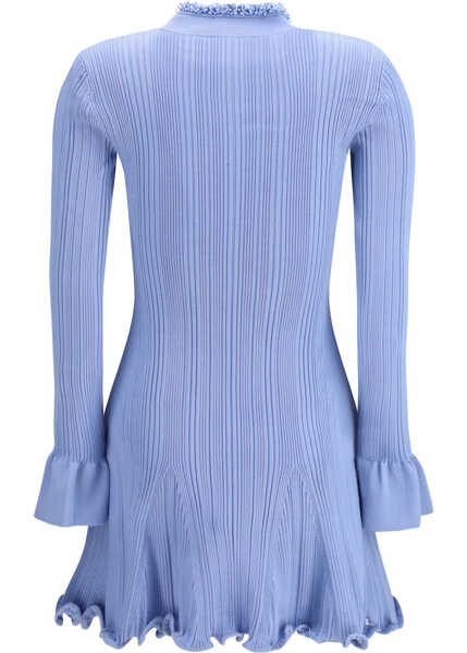 Rochii Self-Portrait Pearl Trim Knit Mini Dress BLUE Femei (BM 19709369) 2