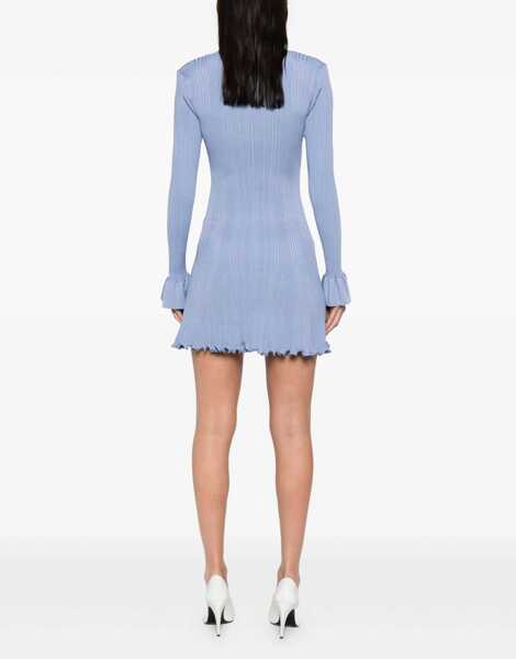Rochii Self-Portrait Pearl Trim Knit Mini Dress BLUE Femei (BM 19709369) 4