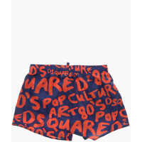 Sorturi de baie DSQUARED2 pentru Baieti - Bermude DSQUARED2 Monogram Patterned Swimshorts Blue Baieti (BM 19709387) - B-mall.ro