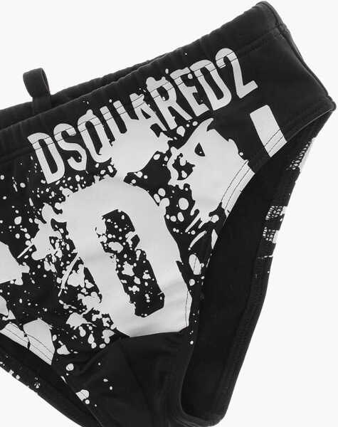 Chiloti DSQUARED2 Printed Swim Brief Icon Black Baieti (BM 19709393) 2