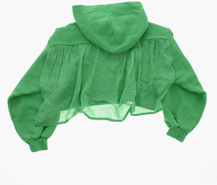 Bluze de trening Diesel Cotton Senia Hoodie With Chiffon Detail Green Baieti (BM 19709396) 3