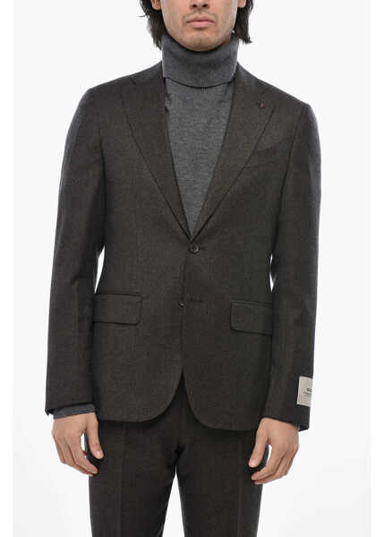 Costume CORNELIANI Cc Collection Virgin Wool 2 Buttons Suit With Side Vents Brown Barbati (BM 19709408) 2