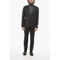 Costume Cc Collection Virgin Wool 2 Buttons Suit With Side Vents Barbati