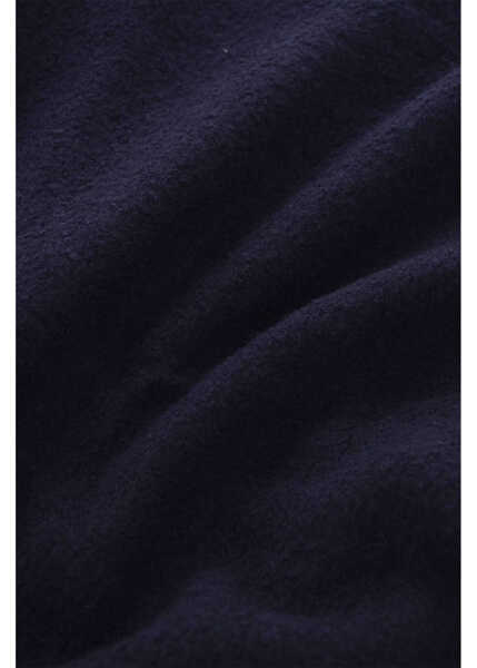 Esarfe Destin Wool And Cashemere Scarf With Friges Blue Barbati (BM 19709414) 2