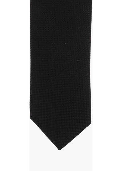 Cravate Destin Jacquard Silk Tie Black Barbati (BM 19709417) 2
