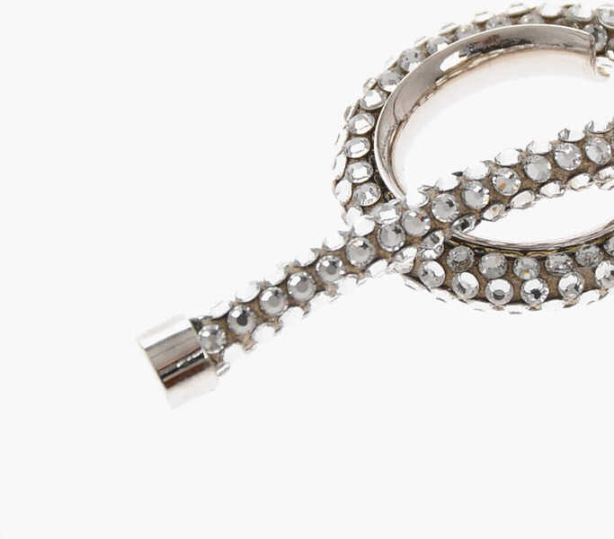 Inele Balenciaga Rhinestoned Knot Ring Silver Femei (BM 19709420) 3