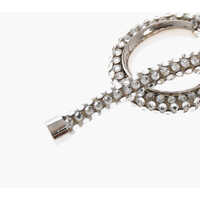 Inele Dama - Inele Balenciaga Rhinestoned Knot Ring Silver Femei (BM 19709420) - B-mall.ro