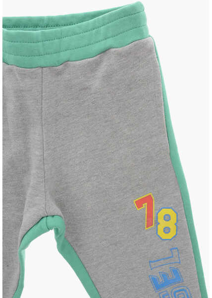 Pantaloni de trening Diesel Two Tone Cotton Possyb Sweatpants Green Baieti (BM 19709426) 2