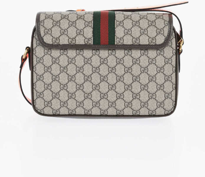 Genti de mana Gucci All Over Logo Faux Leather Shoulder Bag Beige Barbati (BM 19709438) 2