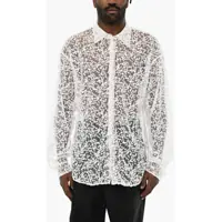 Camasi casual All-Over Sequined Sheer Casual Shirts Barbati