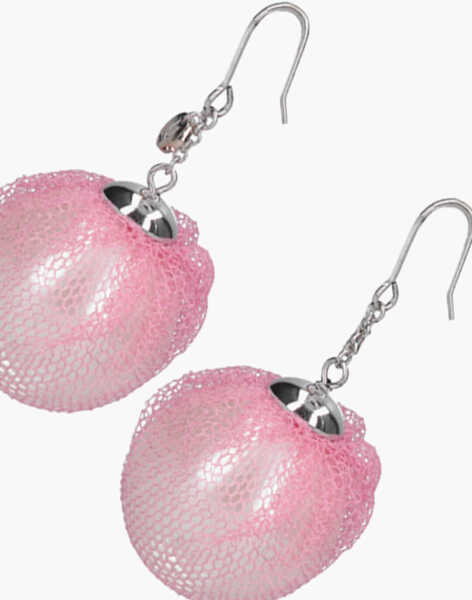 Cercei UNDERCOVER Resin Pearl Earrings With Tulle Detail Pink Femei (BM 19709453) 3
