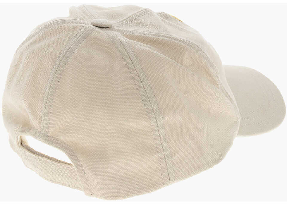 Caciuli Isabel Marant Solid Color Tyron Cap With Embroidered Logo Beige Femei (BM 19709462) 3