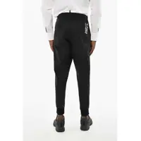 Pantaloni DSQUARED2 pentru Barbati - Pantaloni casual DSQUARED2 Solid Color Cotton Casual Pants Black Barbati (BM 19709465) - B-mall.ro