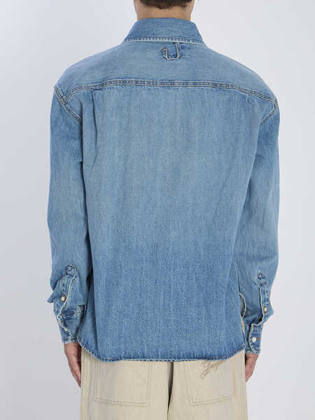 Camasi de blugi JACQUEMUS Denim Shirt De-Nimes Simon BLUE Barbati (BM 19709531) 4