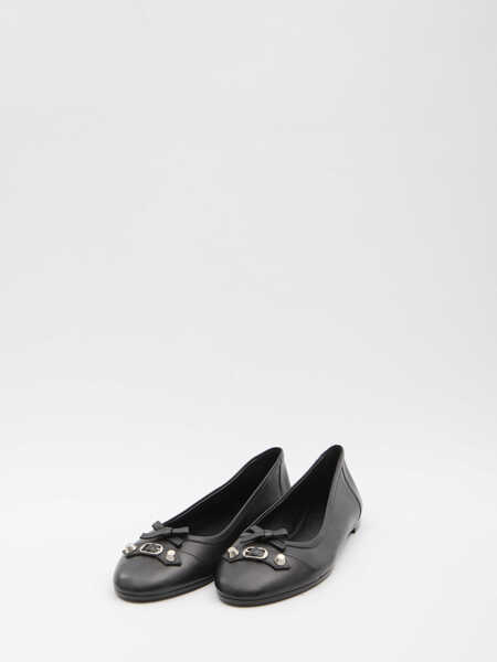 Balerini Balenciaga City Up Ballet Flats BLACK Femei (BM 19709537) 2