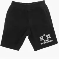 Pantaloni scurti Brushed Cotton Shorts With Printed Logo Baieti