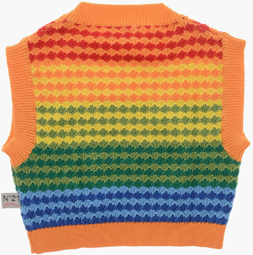 Pulovere casual N21 Kids Knitted Cotton Vest Multicolor Baieti (BM 19709549) 3