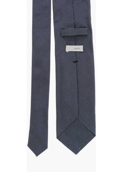 Cravate Destin Polka Dot Patterned Silk Tie Blue Barbati (BM 19709561) 3