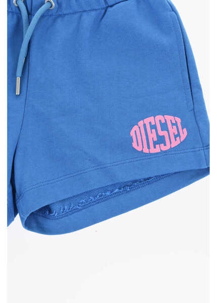 Pantaloni scurti Diesel Brushed Cotton Paglife Shorts With Elastic Waistband Blue Baieti (BM 19709570) 2