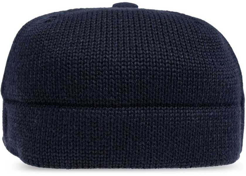 Caciuli Armani Emporio Wool Blend Cap With Logo Patch Midnight Blue Barbati (BM 19709576) 3