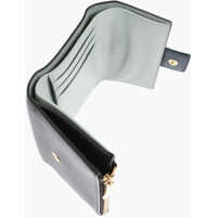 Portofele Bottega Veneta Dama - Portofele Bottega Veneta Leather Wallet With Braided Detail Black Femei (BM 19709579) - B-mall.ro