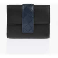 Portofele Leather Wallet With Braided Detail Femei