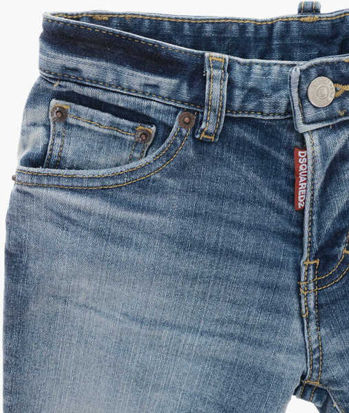 Pantaloni scurti DSQUARED2 Stonewashed Jeans Blue Baieti (BM 19709585) 2