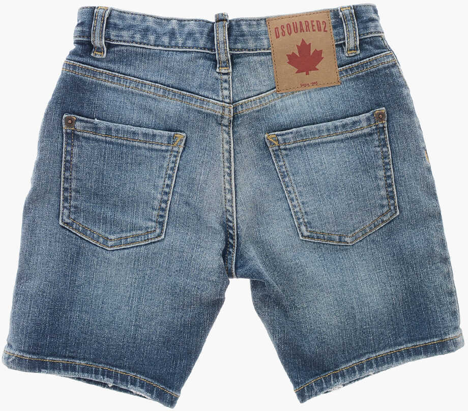 Pantaloni scurti DSQUARED2 Stonewashed Jeans Blue Baieti (BM 19709585) 3