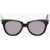 Philipp Plein Solid Color Cat-Eye Sunglasses With Glitter Details Black