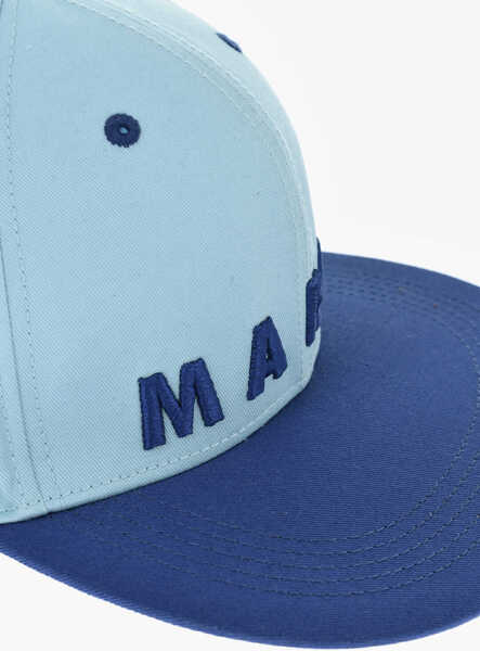 Caciuli Marni Two-Tone Cap With Embossed Logo Light Blue Baieti (BM 19709600) 3