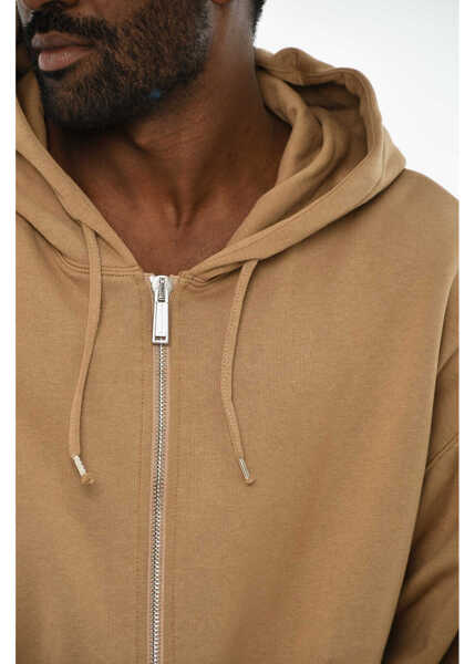 Bluze de trening DSQUARED2 Cotton Hoodie With Zip Closure Orange Barbati (BM 19709612) 3