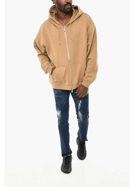 Bluze de trening DSQUARED2 Cotton Hoodie With Zip Closure Orange Barbati (BM 19709612) 4