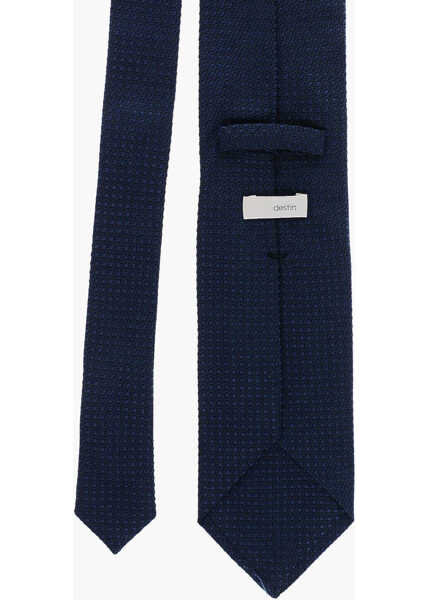 Cravate Destin Jacquard Silk Tie Blue Barbati (BM 19709624) 3