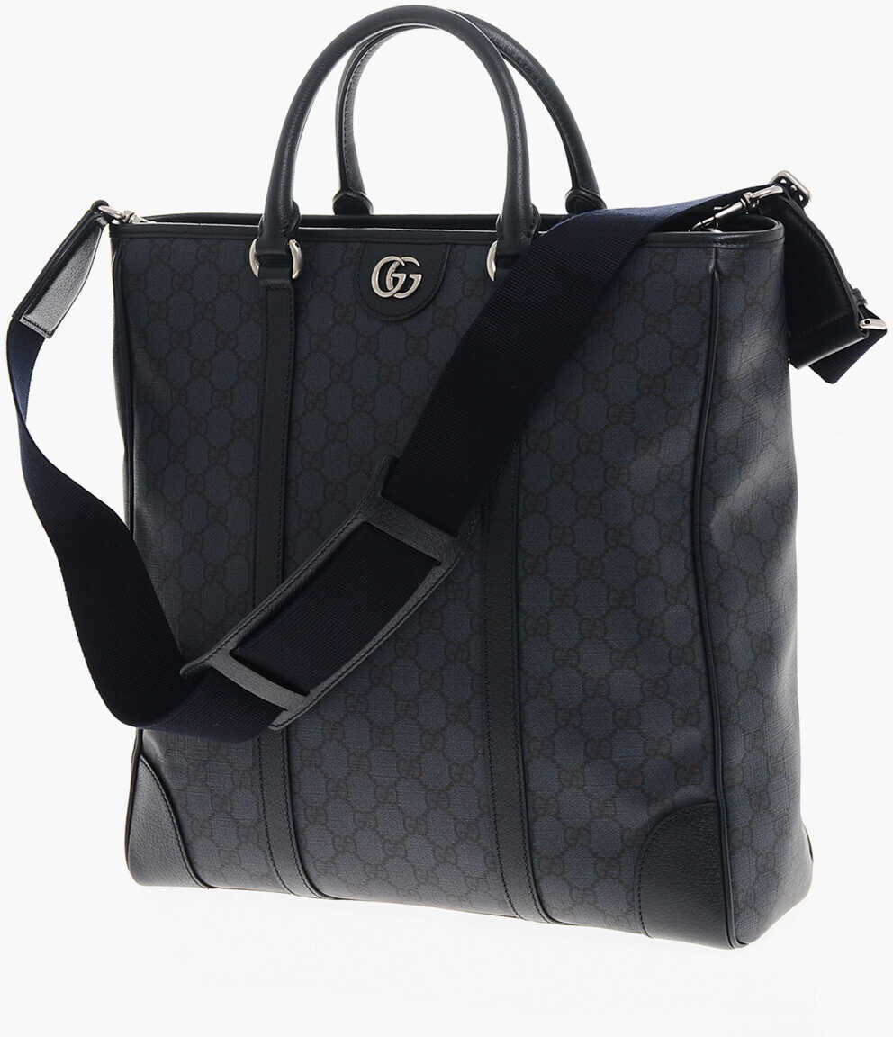Genti de mana Gucci Faux Leather Ophidia Tote Bag With All-Over Monogram Blue Barbati (BM 19709636) 3
