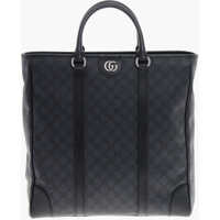 Genti de mana Faux Leather Ophidia Tote Bag With All-Over Monogram Barbati