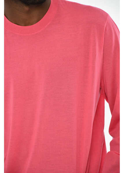 Pulovere DSQUARED2 Lightweight Virgin Wool Crew-Neck Sweater Pink Barbati (BM 19709639) 3
