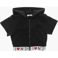 Bluze de trening Short-Sleeved Hoodie With Logoed Elastic Band Baieti