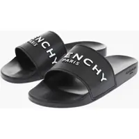 Sandale fara toc Rubber Slides With Embossed Logo Femei