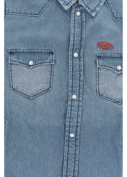 Camasi Diesel Denim Ceko Shirt With Snap Buttons Blue Baieti (BM 19709750) 2