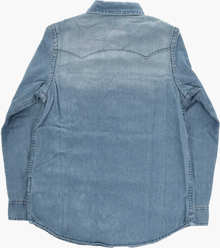 Camasi Diesel Denim Ceko Shirt With Snap Buttons Blue Baieti (BM 19709750) 3