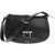 Alexander McQueen Leather Maxi Saddle Bag With Logo Black