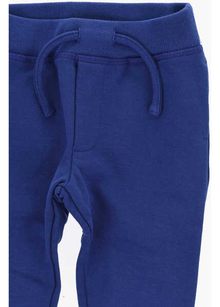 Pantaloni de trening DSQUARED2 Brushed Cotton Joggers With Printed Logo Blue Baieti (BM 19709762) 2