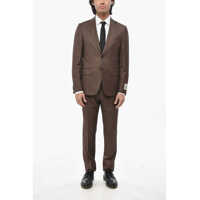 Costume Cc Collection Virgin Wool 2-Buttons Suit With Flap Pockets Barbati