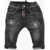 DSQUARED2 Delav&egrave; Denims With Elastic Waistband 9Cm Black